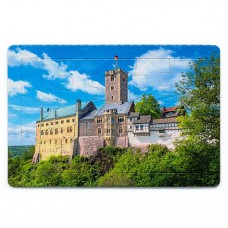 Puzzle-Postkarte „Wartburg im Sommer"